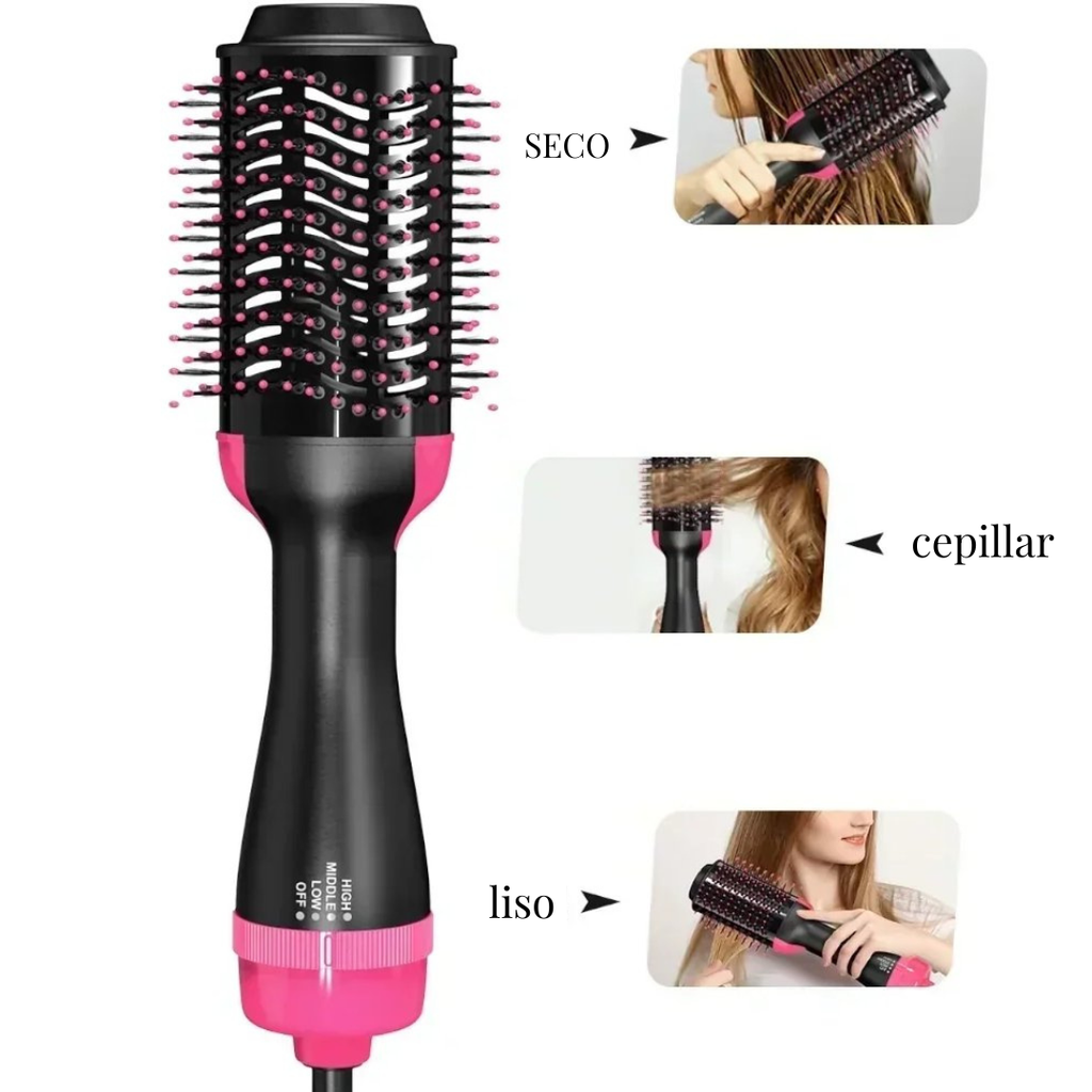 [PROMO] BellaHair Pro™ Cepillo Secador 3 en 1 Profesional para Alisar, Secar y Dar Volumen